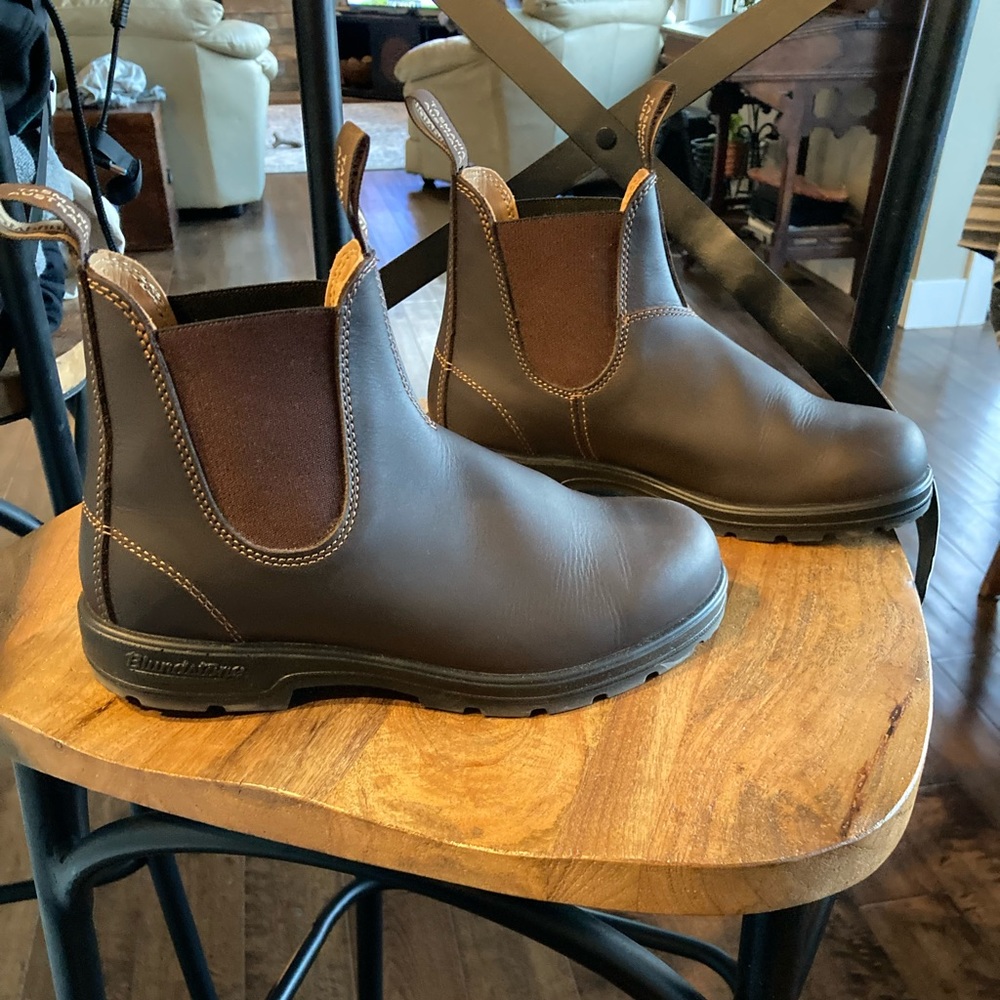 Blundstone boots. Worn once. Size 7 Australia. Color is walnut